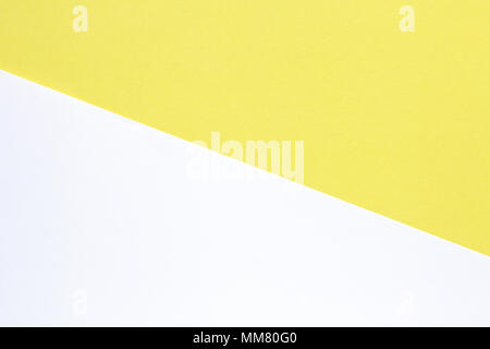 Yellow white pastel color paper texture or minimal retro background Stock Photo