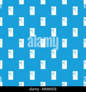 Fridge pattern vector seamless blue Stock Vector