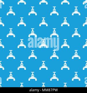 Pipiline gas pattern vector seamless blue Stock Vector