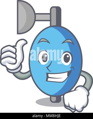 Thumbs up ambu bag character cartoon Stock Vector