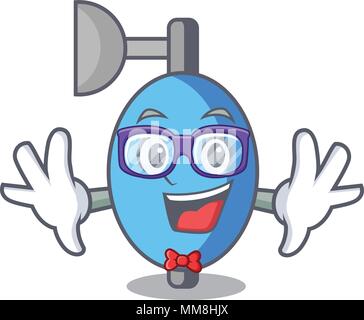 Geek ambu bag character cartoon Stock Vector