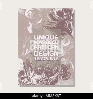 Marbled abstract background. Liquid marble pattern. Vector fluid texture. Business template design. Stock Vector