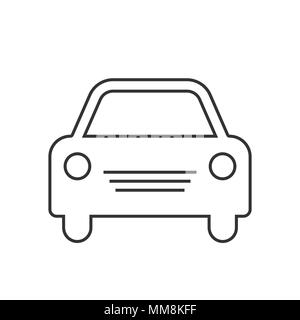 Car vector icon. Simple front car logo illustration. EPS 10 Stock Vector