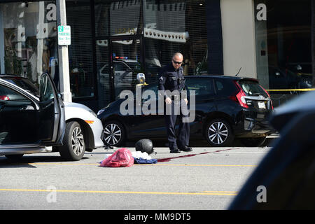 LAPD on the scene of a bloody motorcycle accident that had Ventura Blvd ...