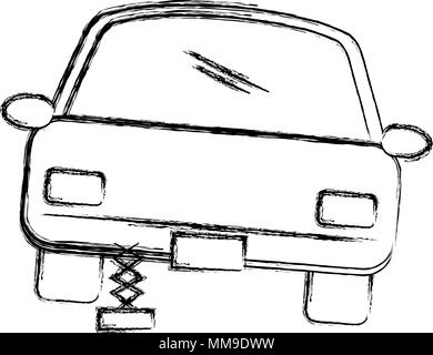 car sedan changing wheel Stock Vector Image & Art - Alamy