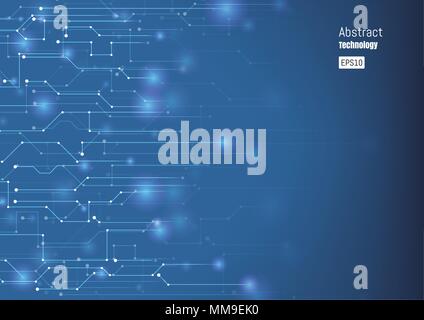 Abstract technology circuit board, Vector background. Stock Vector