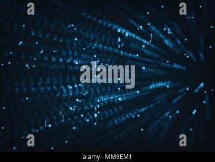 Abstract internet hi speed technology concept. with big data light and stripes motion blur fast. Stock Vector