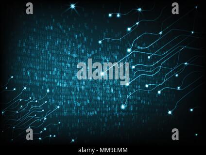 Vector Abstract futuristic circuit board . Hi-tech digital technology concept Stock Vector