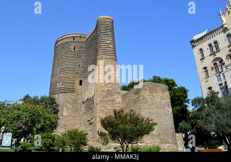 Maiden tower in Baku, Azerbaijan Stock Photo