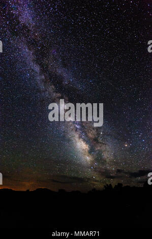 The Milky Way over Canyonlands  Stock Photo