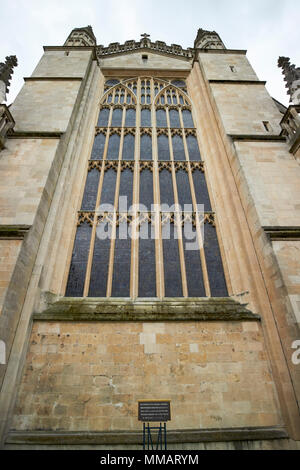 East window of Bath Abbey Bath England UK Stock Photo