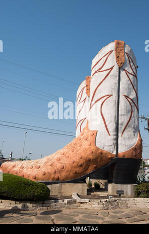 The giant cowboy boots at San Antonio's Northstar Mall Stock Photo - Alamy