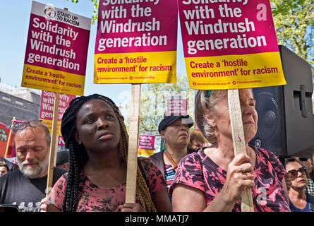 March in Solidarity with the Windrush deportations Stock Photo