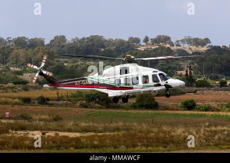 Transport by air. Gulf Helicopters AgustaWestland AW189 medium-lift ...