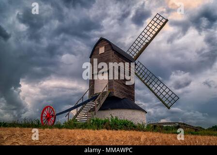 Pitstone Windmill in Buckinghamshire is thought to be the oldest windmill in the UK dating back to 1627 Stock Photo