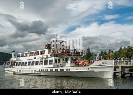 The Teal Moored at Bowness on Windermere Stock Photo - Alamy