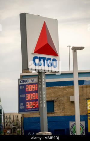 Citgo gas station on Westchester Avenue in the Bronx in New York on Sunday, May 6, 2018. (Â© Richard B. Levine) Stock Photo