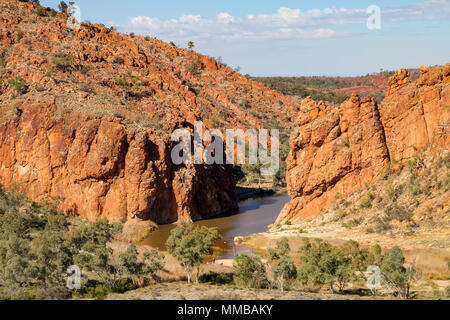 The Glen Helen Gorge Stock Photo