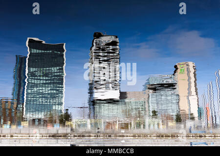 Media City Reflections Stock Photo