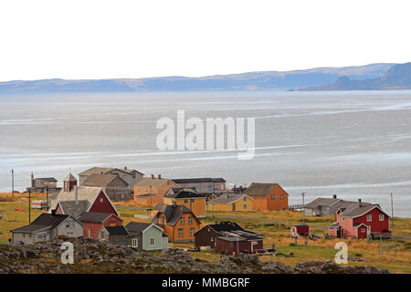 Hamningberg fishing village, northern Norway, Europe Stock Photo