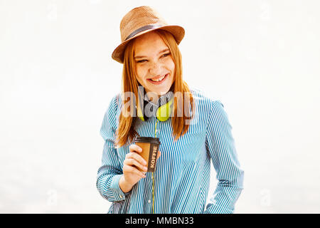 Young red haired girl Stock Photo