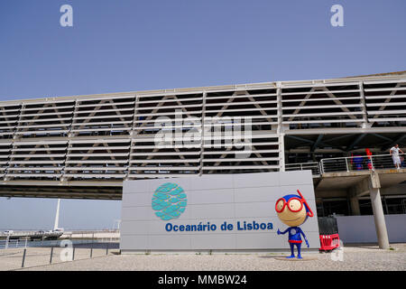 Mascot of Lisbon Oceanarium, Park of the Nations, Lisbon, Portugal Stock Photo