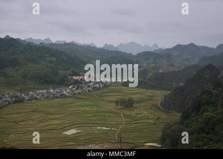Meo Vac city Landscape Stock Photo