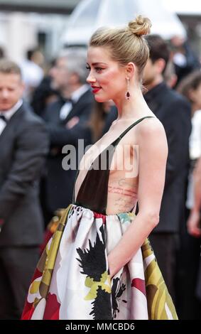 Cannes, France, 10th May 2018. Amber Heard Model Sorry Angel. Premiere 71 St Cannes Film Festival Cannes, France 10 May 2018 Dja741 Credit: Allstar Picture Library/Alamy Live News Stock Photo