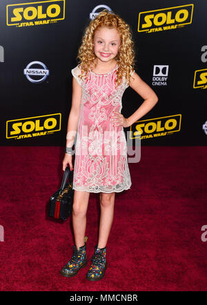 Los Angeles, USA. 10th May, 2018. Mallory   attends the premiere of Disney Pictures and Lucasfilm's 'Solo: A Star Wars Story' on May 10, 2018 in Hollywood, California. Credit: Tsuni / USA/Alamy Live News Stock Photo