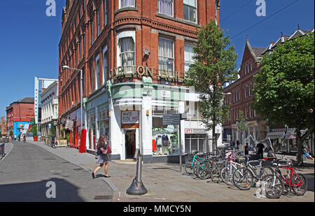 Hockley area of Nottingham, Broad Street and Goosegate Stock Photo