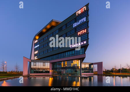 Modern office building in Assen, province of Drenthe in the Netherlands Stock Photo