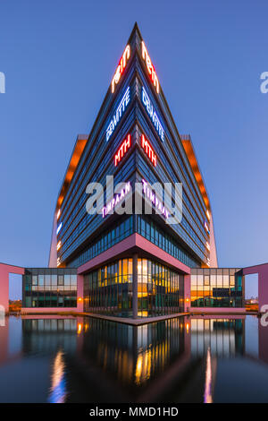 Modern office building in Assen, province of Drenthe in the Netherlands Stock Photo