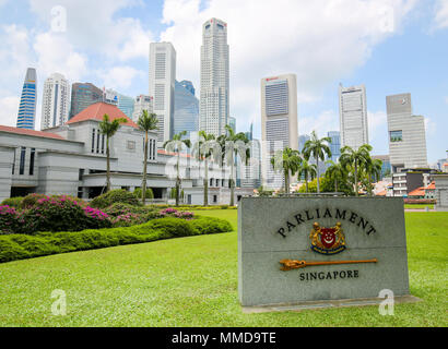 Singapore Parliament House in Downtown Core, Central Area in Singapore. Stock Photo