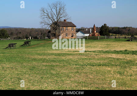 Site of two key Confederate victories during the American Civil War, Henry House Hill is now part of Manassas National Battlefield Park in Virginia Stock Photo