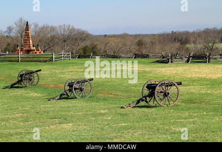 Site of two key Confederate victories during the American Civil War, Henry House Hill is now part of Manassas National Battlefield Park in Virginia Stock Photo