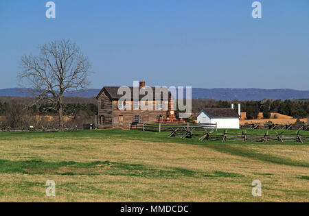 Site of two key Confederate victories during the American Civil War, Henry House Hill is now part of Manassas National Battlefield Park in Virginia Stock Photo