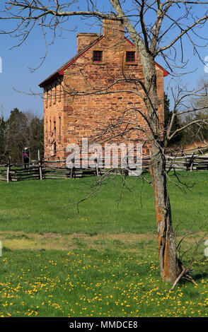 The Stone House at Manassas Battlefield National Park served as a Union field hospital during two major military engagements in the American Civil War Stock Photo