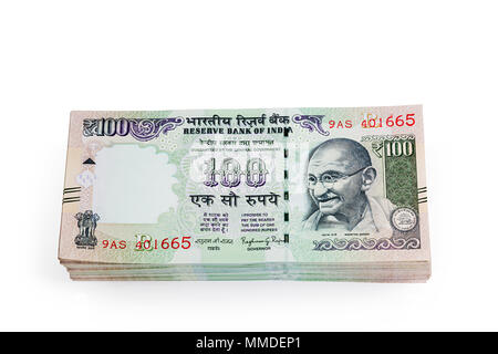 indian money 100 rupees bundles