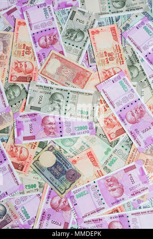 Abundance Cash Variations Indian Rupees Notes Money Concept Nobody Stock Photo