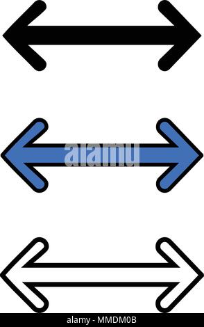 Zoom in icon, isolated on white background Stock Vector