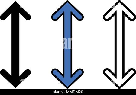 Zoom in icon, isolated on white background Stock Vector