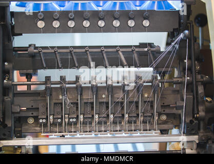 Details of spare parts of printing machine in the typography Stock Photo