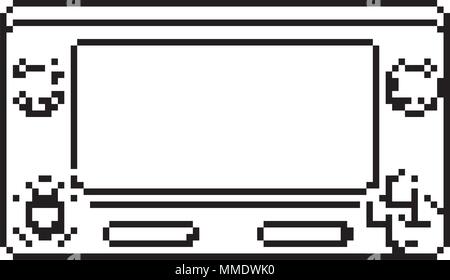 line simulator videogame console buttons technology Stock Vector Image ...