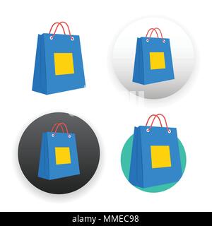 Shopping bag icon Stock Vector