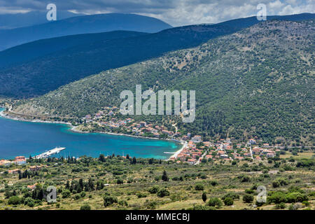Panoramic view of Agia Effimia town, Kefalonia, Ionian islands, Greece Stock Photo