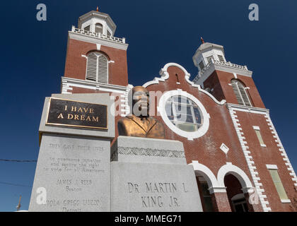 Selma, Alabama - The Brown Chapel AME Church, where Martin Luther King Jr. led a struggle for voting rights in 1965 that climaxed with the Selma to Mo Stock Photo