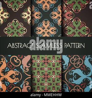 seamless pattern set Stock Vector