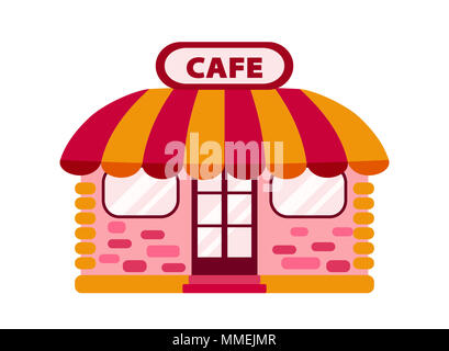 Color icon cafe or tea-room Stock Photo