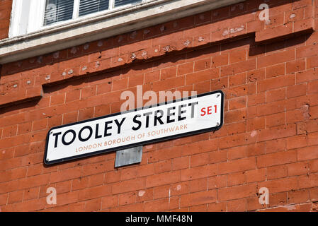 street sign for tooley street london Stock Photo