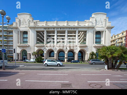 Hotel Hyatt Regency Nice, Palais de la Méditerranée, at Promenade des Anglais, Côte d’Azur, Alpes-Maritimes, South France, France, Europe Stock Photo